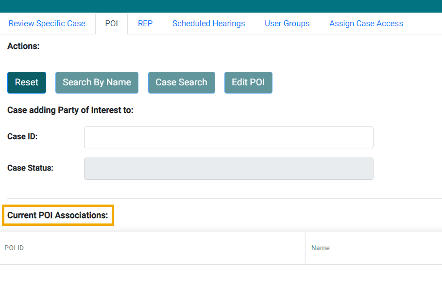 Party of Interest Associations