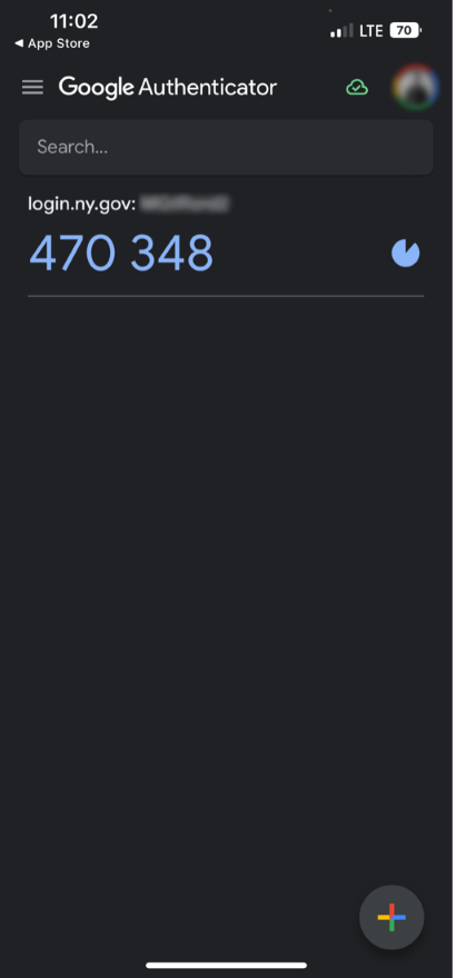 Google authenticator log in code