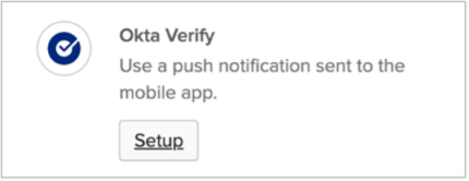 OKTA verify setup