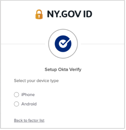 Setup okta verify iPhone android