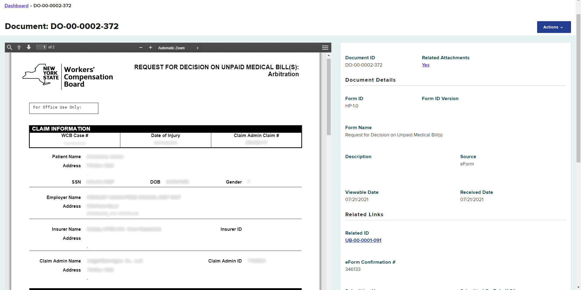 HP-1.0 eForm